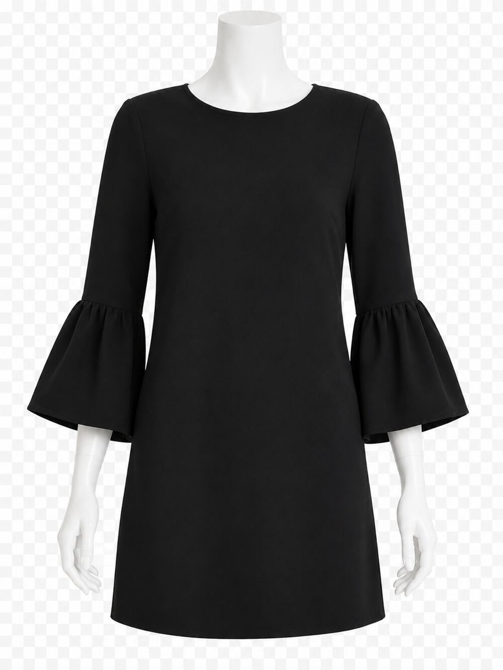 Zara Woman Black Shift Dress w/ Statement Sleeves - Size S